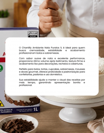 Chantilly Ambiante Nata Puratos 1L