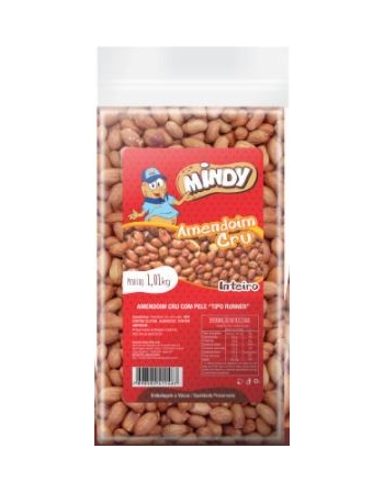 Amendoim Cru Inteiro c/ Casca 1,01kg - Mindy