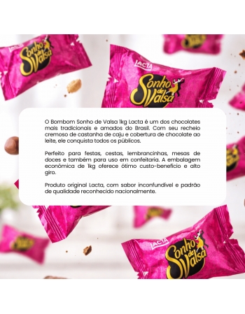 Bombom Sonho de Valsa 1kg Lacta
