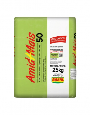 Polvilho de Mandioca AmidMais 50 Amafil 25Kg