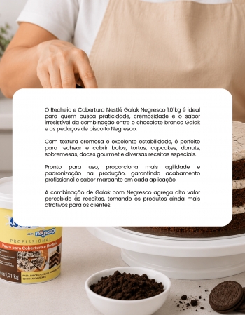 Recheio Galak Negresco Nestlé 1,01kg