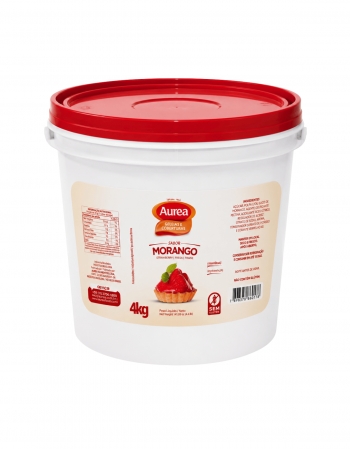 Geleia de Brilho Morango Aurea 4kg