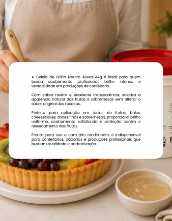 Geleia de Brilho Neutra Aurea 4kg