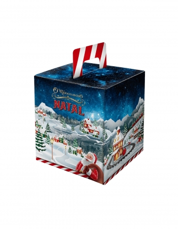 Caixa Panetone Natal 500g 50un Pris Embalagens