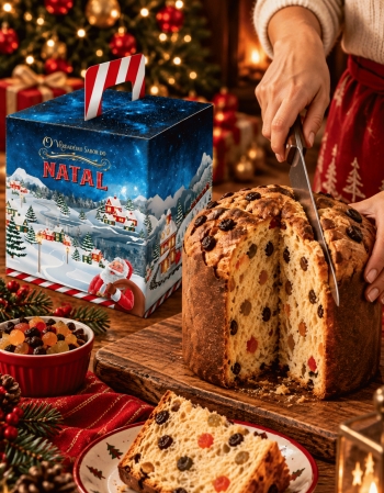 Caixa Panetone Natal 100g 100un Pris Embalagens