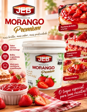 Polpa De Morango Jeb 4,1kg