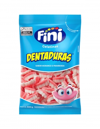 Bala de Gelatina Dentadura 500g Fini
