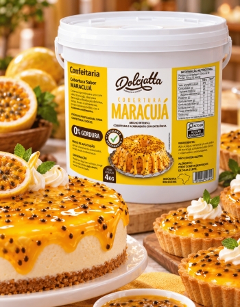 Geleia de Brilho Maracujá com Sementes Dolciatta 4kg