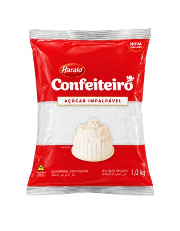 Açúcar Confeiteiro Impalpável Harald 1kg