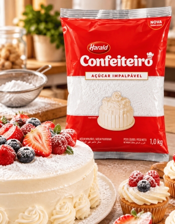 Açúcar Confeiteiro Impalpável Harald 1kg