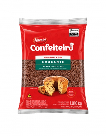 Chocolate Granulado Crocante Confeiteiro Harald 1,01kg