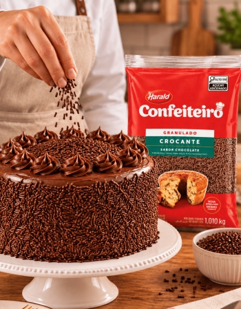 Chocolate Granulado Crocante Confeiteiro Harald 1,01kg