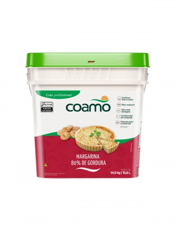 Margarina Coamo 80% Lipídios Sem Sal 14,5kg