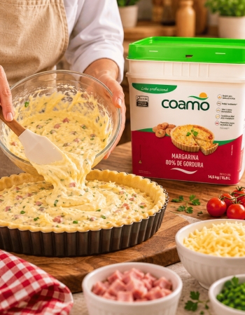 Margarina Coamo 80% Lipídios Sem Sal 14,5kg