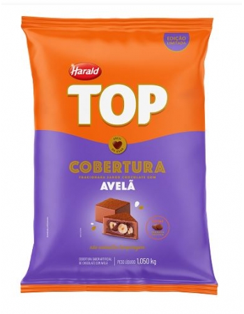 Chocolate Cobertura Top Avelã Gotas 1,010kg - Harald