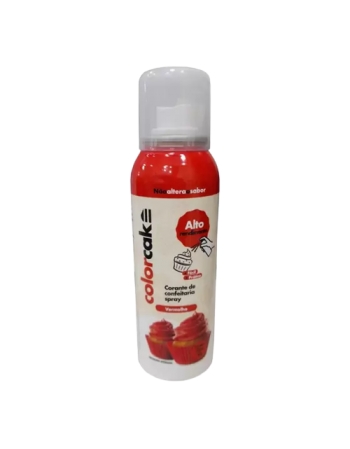 Spray Corante Color Cake Vermelho 42g