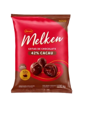 Chocolate Melken 42% Cacau Gotas 1,01kg - Harald