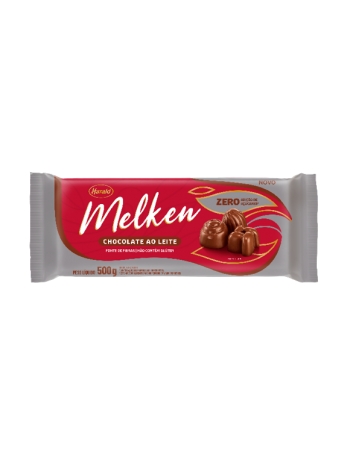 Chocolate Melken Leite Zero Açúcar Barra 500g - Harald