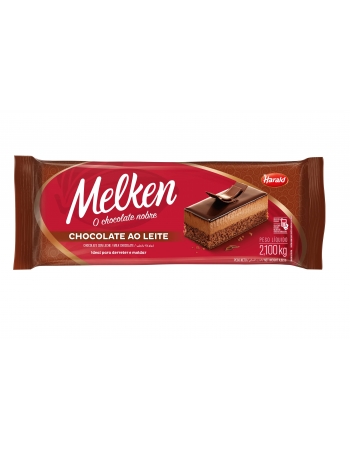 Chocolate Melken Ao Leite 2,1kg Barra - Harald
