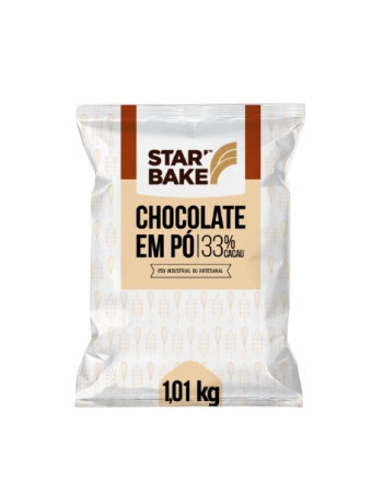 Chocolate em Pó 33% Cacau 1kg - Star Bake