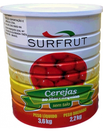 Cereja Marrasquino Sem Cabo 2,2kg - Surfruit