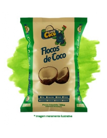 Coco Flocos Úmido e Adoçado 5kg - Dinococo