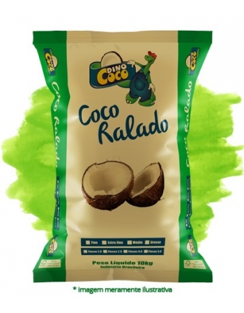 Coco Ralado Médio Integral 5kg - Dinococo