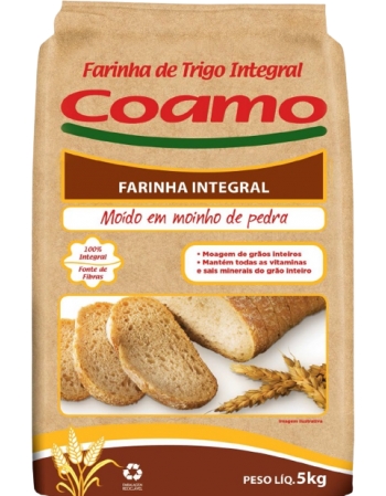 Farinha de Trigo Integral 5kg - Coamo