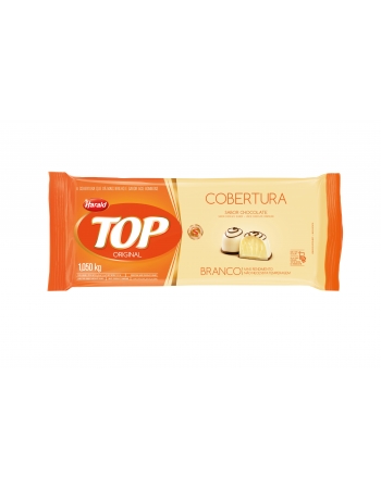 Chocolate Cobertura Top Branco 1,010kg Barra - Harald