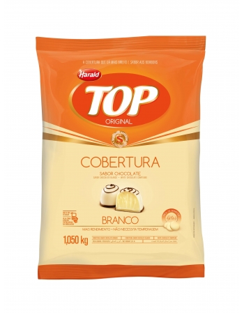 Chocolate Cobertura Top Branco Gotas 1,050kg - Harald