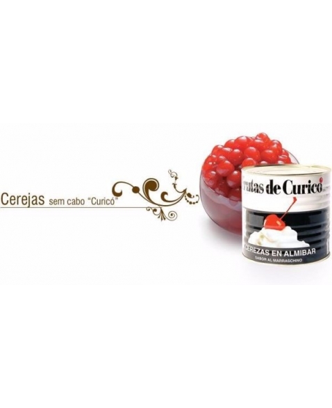 Cereja Em Calda Marrasquino Com Cabo - Pote 2kg | Andaluzia Espanhola Para Sobremesas